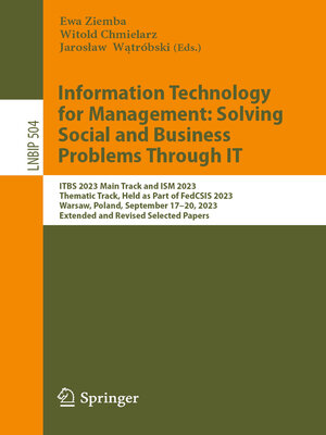 cover image of Information Technology for Management
